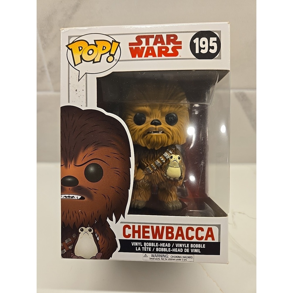 Funko Pop! Vinyl: Star Wars - Chewbacca (w/ Porgs) #195